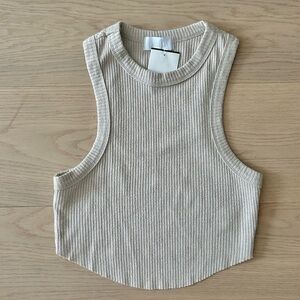 ribbed isalis crop tank